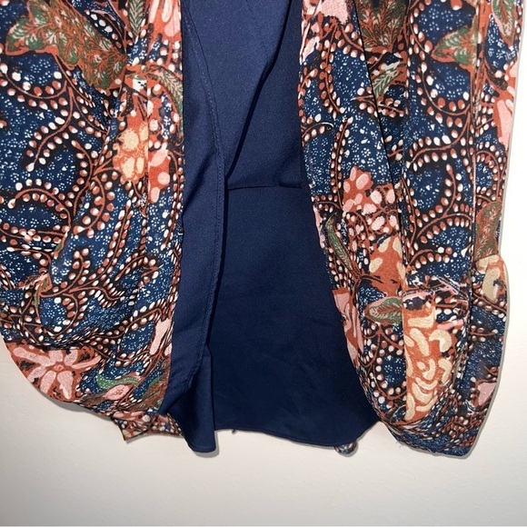 Madewell Lily Ruffle Dress on Sea Floral Print Size Small - Picture 6 of 15